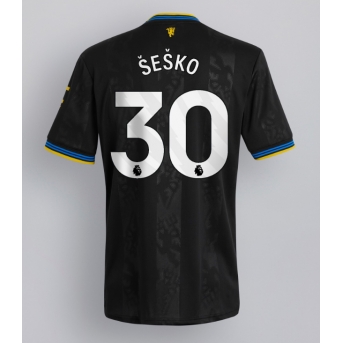 Billige Fotballdrakt Manchester United Benjamin Sesko #30 Replika Tredjedrakt 2025-26 Kortermet